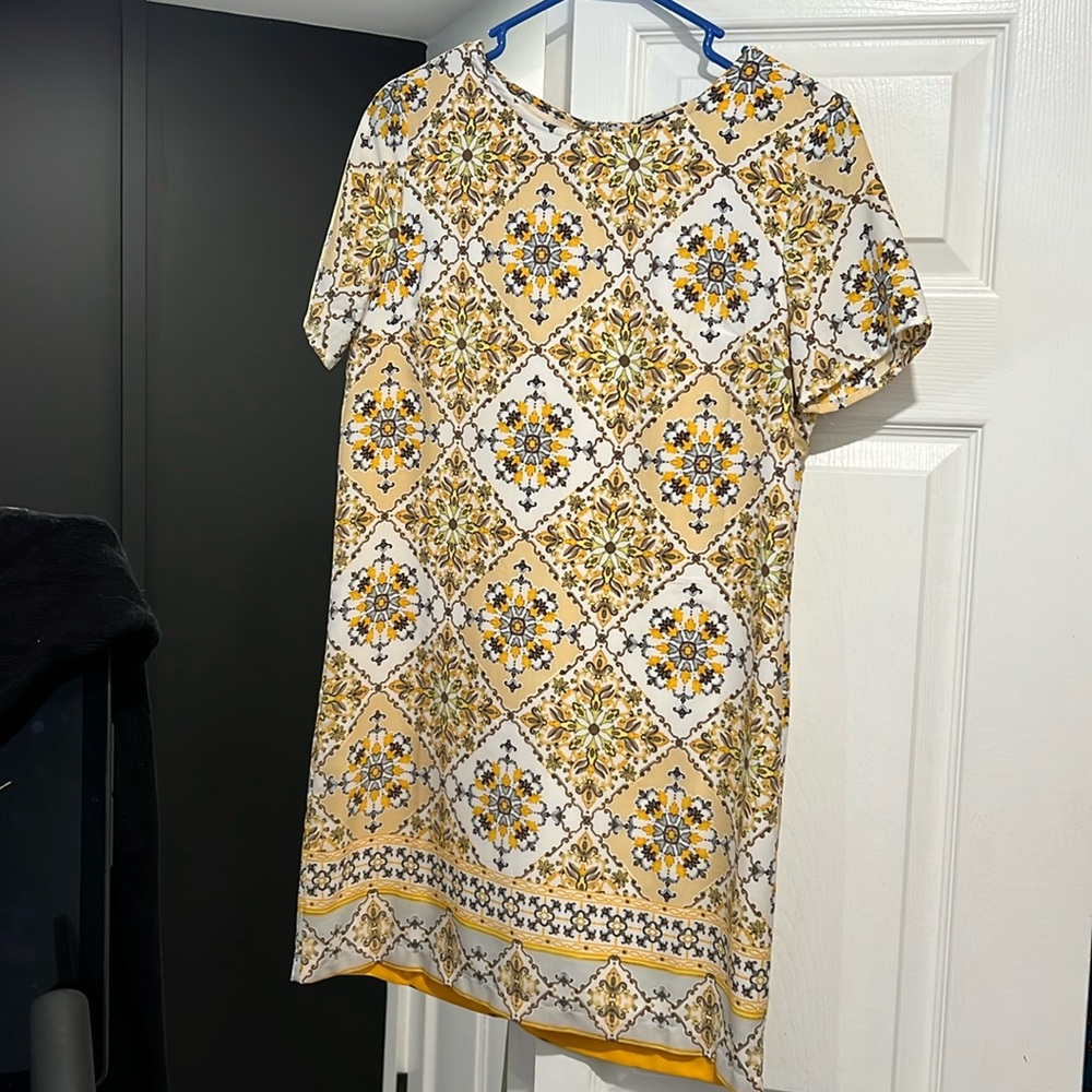 Yellow Patterned Lulus Dress